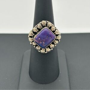 Vintage Sterling Silver Purple Stone Ring